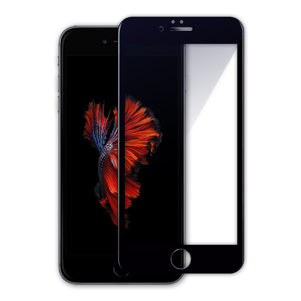 Displayschutzglas Panzerglas für iPhone 7 / 8 - Schwarz